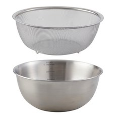 comet 家用304不鏽鋼攪拌盆 + 瀝水籃組, 1套, 攪拌盆 + 瀝水籃