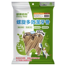 Chewy Time 健康時刻 全犬種 螺旋多效潔牙骨 長, 軟骨素 + 綠貽貝, 255g, 1包