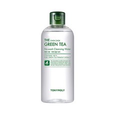 TONYMOLY 綠茶保濕免沖洗卸妝水 含發酵綠茶提取物和檸檬籽油 大容量, 300ml, 1瓶