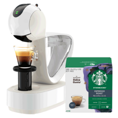 Infinissima 觸控咖啡機 白色 + 星巴克義式濃縮膠囊組合, 9780FS
