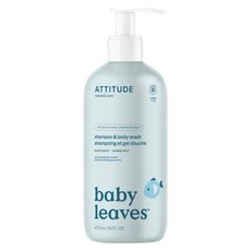 ATTITUDE 艾特優 嬰幼兒2合1洗髮沐浴露 杏仁奶, 473ml, 1瓶