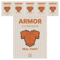아머 리얼타이트 밀착형 콘돔, 3개입, 6개
