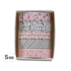 Daily Nest 簡潔紙膠帶套組, 款式 4, 5套