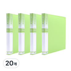 희망 고급형 크리어파일 20매, 연두, 20개