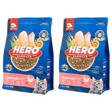 Hero MAMA 全齡貓 雞肉益生菌凍乾晶球貓糧，400g, 曠野鮮雞, 2包