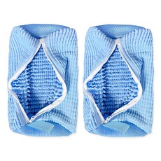 PDS Living 簡易清潔運動鞋洗衣袋, 藍色, 2個