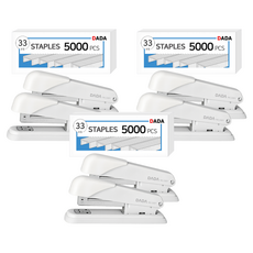 다다 스테플러 2p + 33호침 5 000pcs 1p 세트, 그레이(스테플러), 3세트