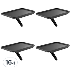 엘디엘마운트 티비 셋탑박스 공유기 다용도 거치대 APL-S180P, 16개, 블랙