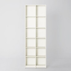 까사미아 하벨 책장 6단 70cm 방문설치, 화이트