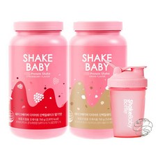 奶昔嬰兒蛋白質飲食奶昔草莓味750g+五穀味750g+瓶裝, 1組