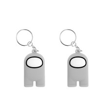 DAEHAN Among Us 鑰匙圈 AM-A, 灰色, 2個