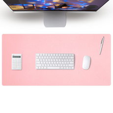 레토 가죽 마우스 장패드 800 x 400 mm, 1개, 인디핑크