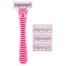 小麥購物 女士刮毛刀 Y834 14.5 x 4.3cm 54g, 3個, 1組