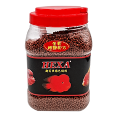 HEXA 海薩 觀賞魚揚色/ 溪魚/血鸚鵡/花羅漢增豔飼料, 1kg, 1罐
