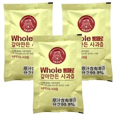 韓國 WHOLE IN JUICE 陽光農場 袋裝蘋果汁, 100ml, 3個