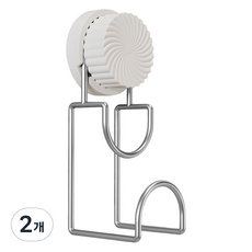 MONACO OLIVE 旋轉雙重吸附臉盆架, 白色, 2個