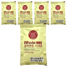 韓國 WHOLE IN JUICE 陽光農場 袋裝蘋果汁, 100ml, 5個