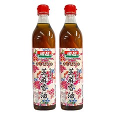 順發油品 順發冷壓芝麻香油，五十年老店, 520ml, 2瓶