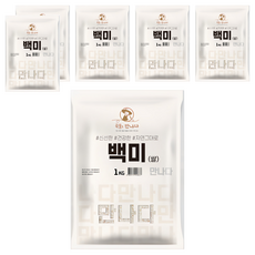 곡물을만나다 2025년산 햅쌀 백미, 1kg, 6개