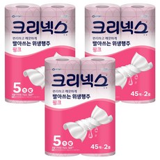 Kleenex 舒潔 可水洗衛生抹布 粉紅色, 90張, 3個