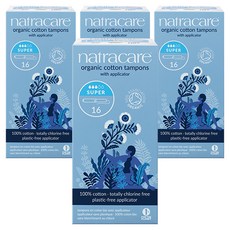 나트라케어 수퍼 탐폰 어플리케이터 체내형생리대, 16개입, 4개, 슈퍼