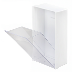 磁吸收納盒 強力磁吸 帶蓋防塵, 磁吸設計 白色, 1組