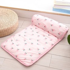 파스텔펫 프루츠 패턴 폭신 반려견 쿨매트, 핑크, 1개