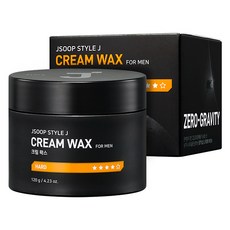 J'SOOP 男士Style J乳霜髮蠟, 120g, 1罐
