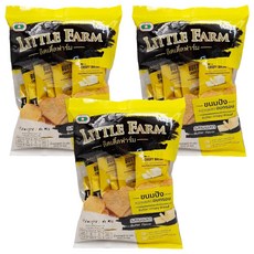 little farm 奶油口味隨手包，獨立小包裝，酥脆口感，無添加人工色素，安心食用，休閒零食，55g*3入, 3袋