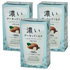 筑波乳業 杏仁飲 香醇原味 無糖, 3個, 1L