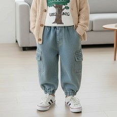 꼰띠키즈 아동용 하우스 기모 데님 팬츠