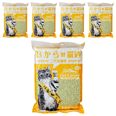 iCat 寵喵樂 環保天然豆腐砂 6L/包, 綠茶, 5包