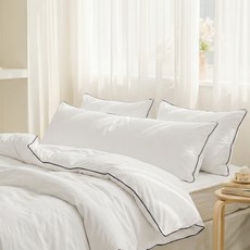 지베딩 마이크로화이바 에어워싱 바디필로우 등쿠션, 화이트