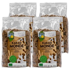볼제너뮬러 유기농 카카오 플레이크, 250g, 4개