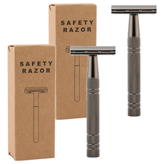 Facebody 經典手動刀片剃須刀 棕色, 1入, 2個