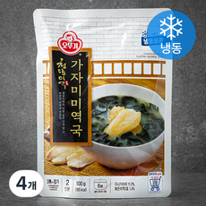 오뚜기 청담미역 가자미미역국 (냉동), 4개, 500g