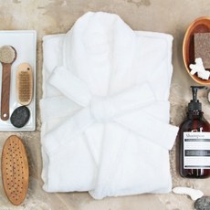 소프트터치 30수 프리미엄 호텔 목욕가운 FREE, 화이트, 1개