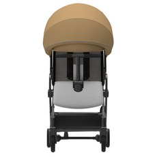 와이업 기내반입 지니 제로2 휴대용 유모차, 프레임(블랙), 시트(화이트), 캐노피(베이지)
