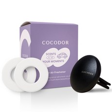 코코도르 메탈블랙 클립 차량용 디퓨저 통풍구형 본품 + 리필 2p, 프렌치라벤더, 1개