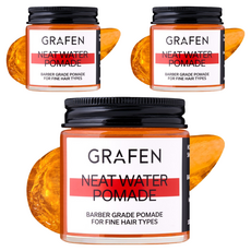 그라펜 니트 워터 포마드 헤어왁스, 100g, 3개