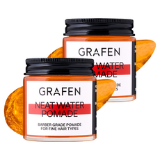 그라펜 니트 워터 포마드 헤어왁스, 100g, 2개