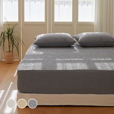 maatila Dear Summer系列 泡泡紗床包, 木炭, 1入