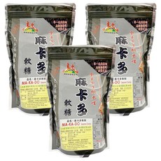 源順 麻卡多軟糖 全素食 芝麻黃麴毒素檢驗通過 生機零嘴, 200g, 3袋