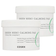 COSRX 綠色鎮靜修復潔膚棉 含有韓國寶城綠茶水, 70入, 2件