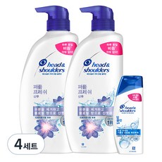 헤드앤숄더 퍼퓸 프레쉬 샴푸 800ml x 2p + 딥클린 샴푸 90ml x 1p 세트, 4세트