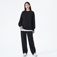 Naven SET 大學T + 半寬版長褲 NAM22W