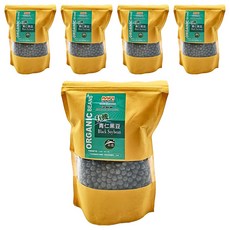 茂喜食品 有機青仁黑豆, 400g, 5包