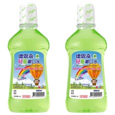 Day and Night 德恩奈 兒童漱口水 蘋果, 500ml, 2瓶