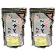 源順 麻卡多軟糖 芝麻黃麴毒素檢驗通過 全素食生機零嘴, 200g, 2袋
