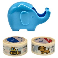 Nichiban 日絆 學習膠帶 動物 + 乘物, 1組